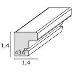 Cornice per quadri in legno bianco e nero S43AL