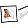 Cornice per quadri in legno bianco e nero S43AL