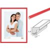 Cornice per quadri in legno rosso-bianco S43AL
