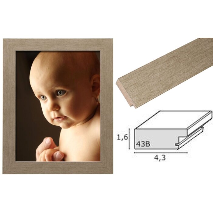Cornice per quadri in legno bronzo S43BD