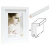 Cornice 3D in legno bianco S43DL