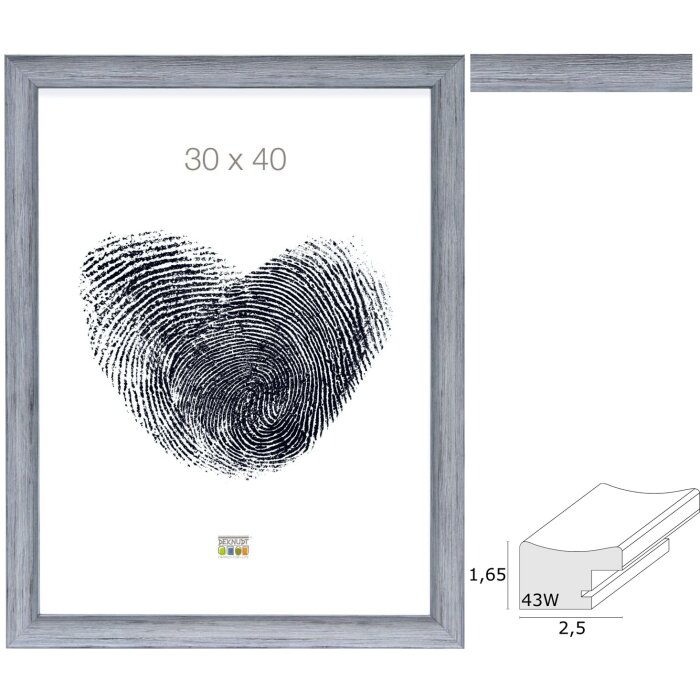 Cornice per foto in plastica grigia S43WF