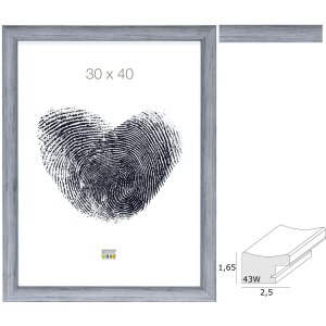 Cornice per foto in plastica grigia S43WF