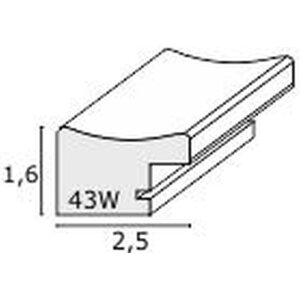 Cornice per foto in plastica bianca S43WK