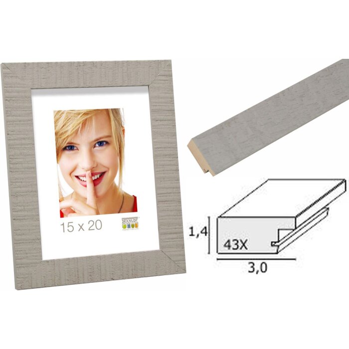 Cornice per foto in legno beige S43XF