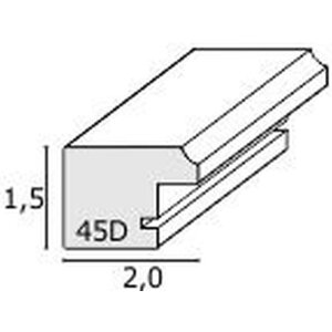 Cornice per quadri in legno nero S45DK