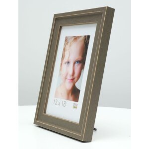 Cornice in legno Deknudt S45ES7 marrone da 9x13 cm a 40x60 cm