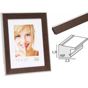 Cornice per foto in plastica marrone S45FE3