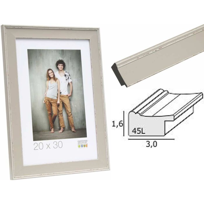 Cornice per quadri in legno grigio S45LF7
