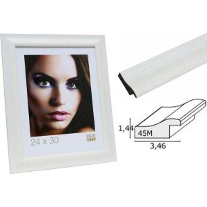 Cornice per quadri in plastica bianca S45MF1