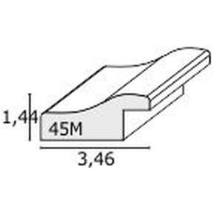 Cornice per quadri in plastica bianca S45MF1