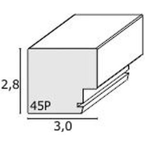 Cornice per quadri in legno bianco S45PK1