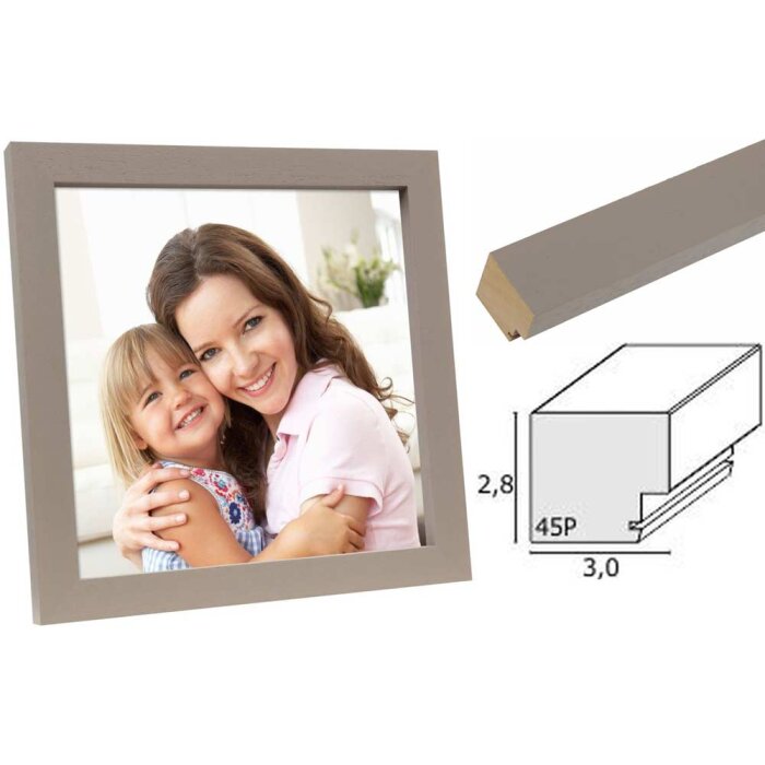 Cornice in legno tortora S45PK3