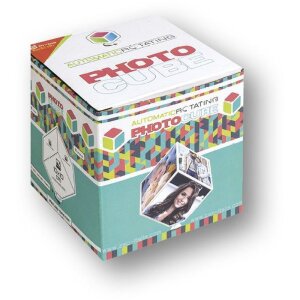Cubo fotografico rotante 15x15 cm bianco