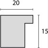 ZEP Cornice in legno Regent bianco 40x60 cm con Passepartout 30x45 cm