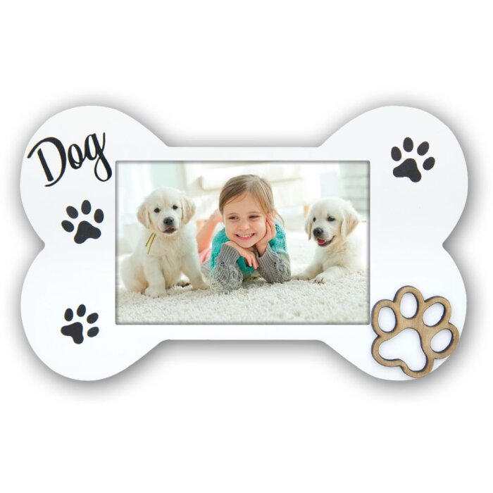 ZEP Cornice per cani Floyd 10x15 cm bianco