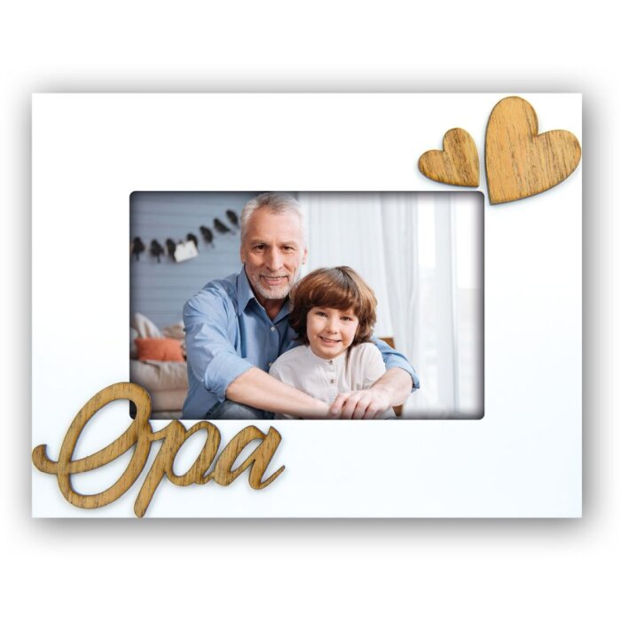 Portafoto Nonno 10x15 cm bianco