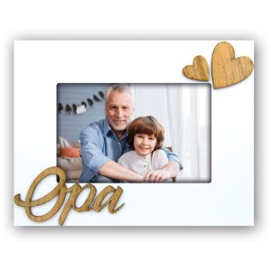 Portafoto Nonno 10x15 cm bianco