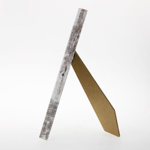 Nelson cornice di legno 20x20 cm bianco antico