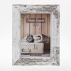 Nelson cornice di legno 20x20 cm bianco antico