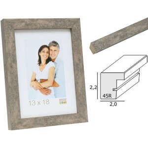 Cornice per quadri in legno grigio-beige S45RC7