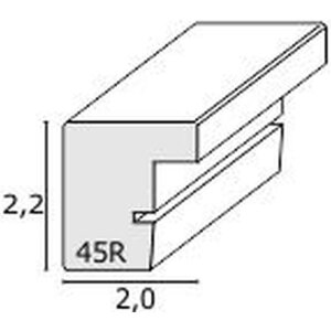 Cornice per quadri in legno grigio-beige S45RC7