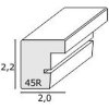 Cornice per quadri in legno grigio-beige S45RC7