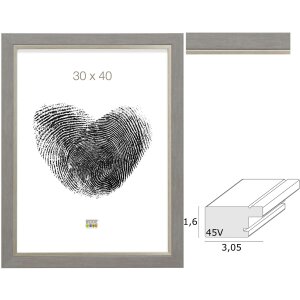 Deknudt S45VF3 cornice in plastica grigia da 10x15 a...