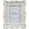 Clayre & Eef 2F0506 Cornice per foto - 10x2x12 cm - 6x9 cm bianco sporco
