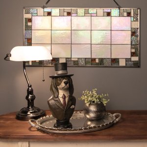 Lampada da tavolo bianca Clayre & Eef 5LL-5100W - 27x23x42 cm E27 - Max. 1x 60Watt bianco