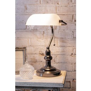 Lampada da tavolo bianca Clayre & Eef 5LL-5100W - 27x23x42 cm E27 - Max. 1x 60Watt bianco