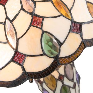 Lampada da tavolo Tiffany Clayre & Eef 5LL-5182 - Ø 40x60 cm E27- Max.2x60 W - E14 - Max.1x15W multi