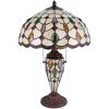 Lampada da tavolo Tiffany Clayre & Eef 5LL-5182 - Ø 40x60 cm E27- Max.2x60 W - E14 - Max.1x15W multi