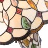 Lampada da tavolo Tiffany Clayre & Eef 5LL-5182 - Ø 40x60 cm E27- Max.2x60 W - E14 - Max.1x15W multi