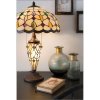 Lampada da tavolo Tiffany Clayre & Eef 5LL-5182 - Ø 40x60 cm E27- Max.2x60 W - E14 - Max.1x15W multi