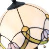 Lampada da tavolo Tiffany Clayre & Eef 5LL-5918 - Ø 30x50 cm - E27-max 2x40W multi