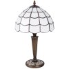 Lampada da tavolo Tiffany Clayre & Eef 5LL-5936 - Ø 25x43 cm - E27-max 1x40W bianco
