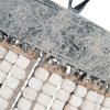 Clayre & Eef 5LMP197 Lampada a sospensione Ø 54x72 cm Lampada da tavolo in ferro e legno grigio