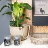 Clayre & Eef 5RO0388 Cuscino ovale per cani in rattan grigio 74x57x19 cm