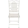 Tavolo con 2 sedie Clayre & Eef 5Y0385 - Ø 70x77 cm - 40x52x93 cm (2) bianco anticato
