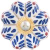 Pomello per porta Clayre & Eef 63933 - Ø 4x3,5 cm blu