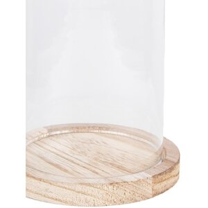 Campana di vetro Clayre & Eef 6GL2168 - Ø 12x17 cm trasparente