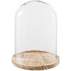 Campana di vetro Clayre & Eef 6GL2171 - Ø 23x29 cm trasparente