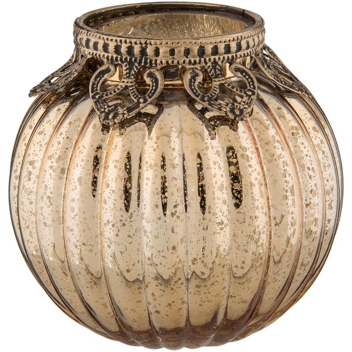 Portacandele Clayre & Eef 6GL2209 - Ø 10x10 cm oro