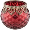 Portacandele Clayre & Eef 6GL2219R - Ø 10x10 cm rosso