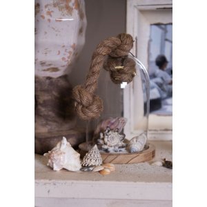 Campana di vetro Clayre & Eef 6GL2220 - 16x13x20 cm trasparente