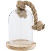 Campana di vetro Clayre & Eef 6GL2220 - 16x13x20 cm trasparente