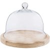 Vaso a campana in vetro Clayre & Eef 6GL2223 - Ø 23x17 cm trasparente