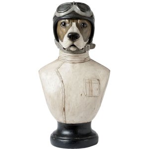 Cane Busto Clayre & Eef 6PR1161 - 24x26x51 cm bianco...