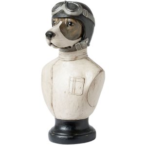 Cane Busto Clayre & Eef 6PR1161 - 24x26x51 cm bianco anticato